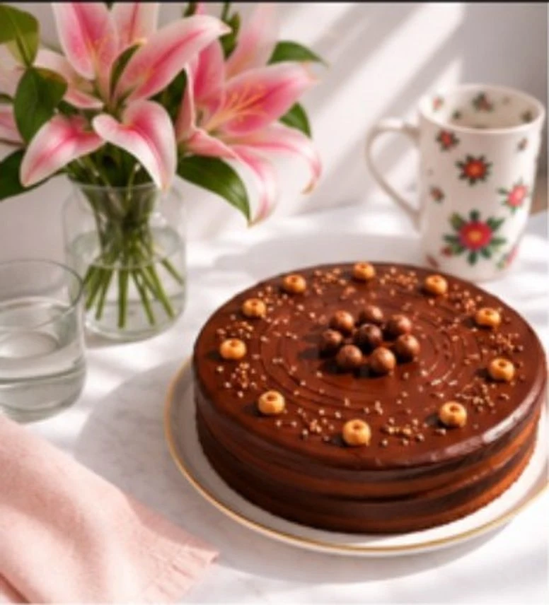 Chocolate Hazelnut Pearl Cake