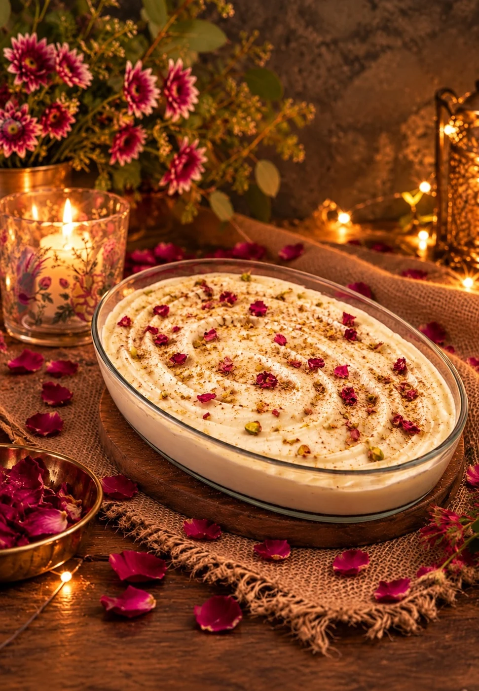 Pistachio Rose Misu
